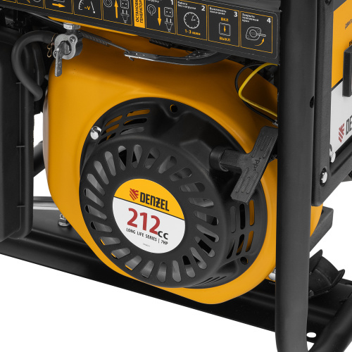 Генератор бензиновый PS 28, 2.8 кВт, 230 В, 15 л, ручной стартер Denzel по ценам производителя в Воронеже с доставкой по всей России