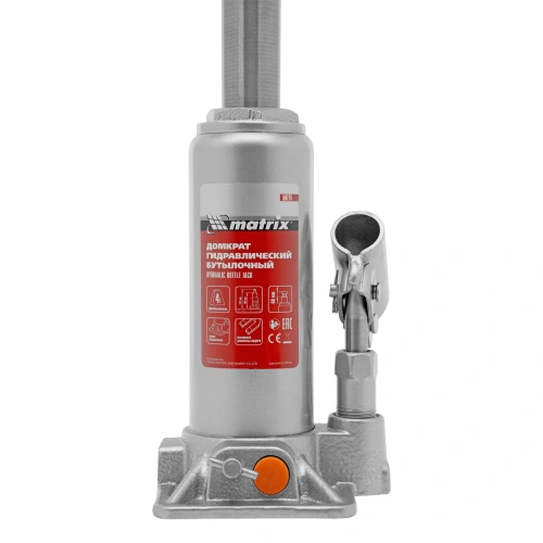 Домкрат гидравлический бутылочный, 4 т, h подъема 194-372 мм, в пластиковом кейсе Matrix по ценам производителя в Воронеже с доставкой по всей России