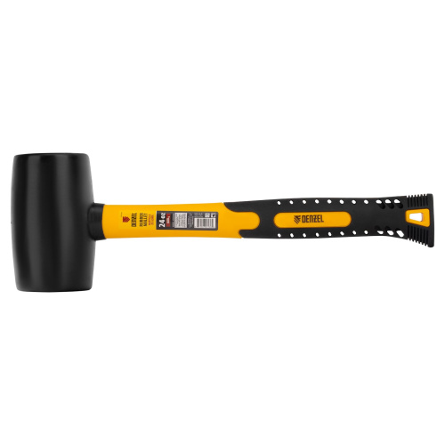 Киянка резиновая, 24 oz, черная резина, фибергласовая рукоятка Denzel по ценам производителя в Воронеже с доставкой по всей России