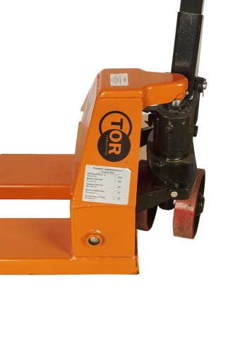 Тележка гидравлическая узковильная 2500 кг 800x450 мм полиуретановые колеса TOR RHP по ценам производителя в Воронеже с доставкой по всей России