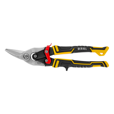 Ножницы по металлу, 270 мм, прямой и левый рез, сталь-СrMo, трехкомпонентные рукоятки Denzel по ценам производителя в Воронеже с доставкой по всей России