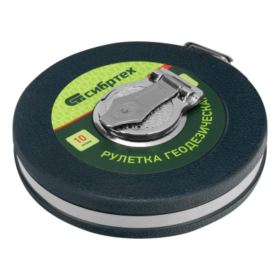 Рулетка геодезическая 10 м х 13 мм, закрытый корпус, фибергласовая лента Сибртех по ценам производителя в Воронеже с доставкой по всей России