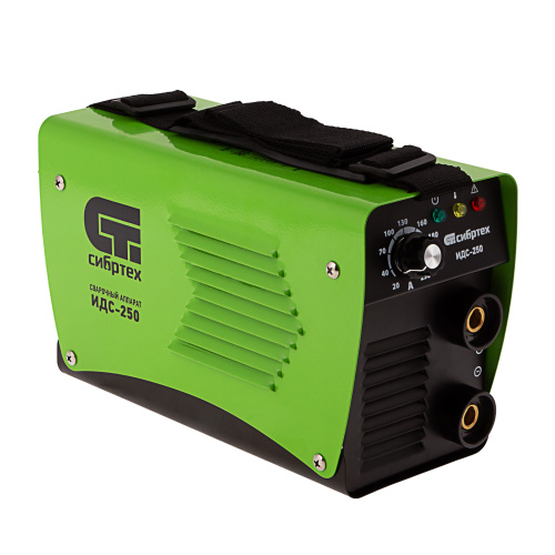 Аппарат инверторный дуговой сварки ИДС-250, 250 А, ПВ 80%, диаметр электрода 1.6-5 мм Сибртех по ценам производителя в Воронеже с доставкой по всей России