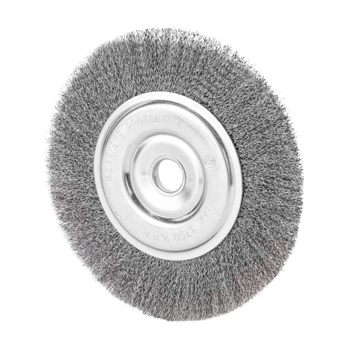 Щетка для УШМ, 200 мм, посадка 22.2 мм, плоская, витая проволока 0.3 мм Сибртех по ценам производителя в Воронеже с доставкой по всей России