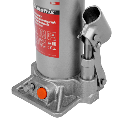 Домкрат гидравлический бутылочный, 6 т, h подъема 216-413 мм Matrix по ценам производителя в Воронеже с доставкой по всей России