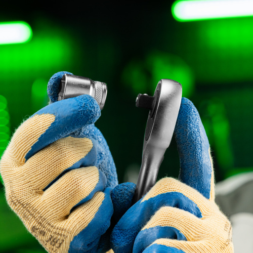 Ключ-трещотка 3/8", 45 зубьев, с быстрым сбросом, матовый хром Сибртех по ценам производителя в Воронеже с доставкой по всей России