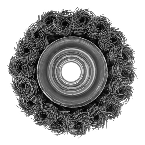 Щетка для УШМ, 75 мм, М14, "чашка", крученая проволока 0.35 мм Matrix по ценам производителя в Воронеже с доставкой по всей России