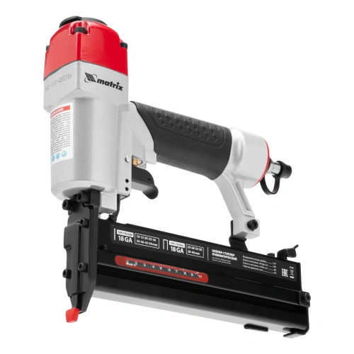 Нейлер-степлер пневматический 2 в 1, гвозди 18GA длина 10-50 мм, скобы 18GA длина 25-40 мм Matrix по ценам производителя в Воронеже с доставкой по всей России