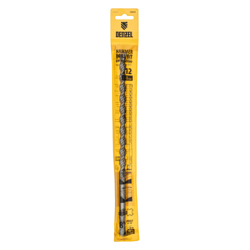 Бур по бетону, двойная спираль, три пылеотводящие кромки, 12 x 260 мм DENZEL по ценам производителя в Воронеже с доставкой по всей России