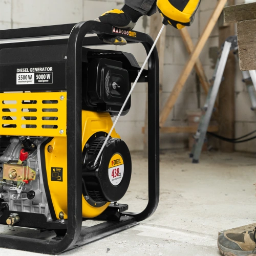 Генератор дизельный DES-55, 5,5 кВт, 230 В, 11 л, ручной стартер Denzel по ценам производителя в Воронеже с доставкой по всей России