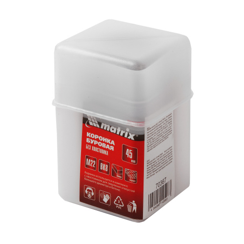 Буровая коронка, M22 х 45 мм Matrix по ценам производителя в Воронеже с доставкой по всей России