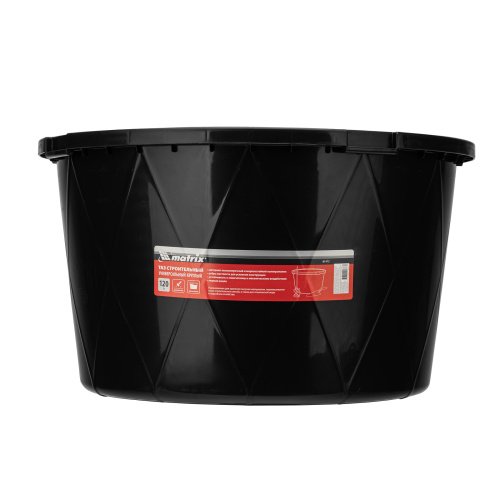 Таз строительный круглый универсальный, 120л, ударопрочный, с ребрами жесткости Matrix по ценам производителя в Воронеже с доставкой по всей России