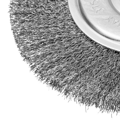 Щетка для УШМ, 200 мм, посадка 22.2 мм, плоская, витая проволока 0.3 мм Сибртех по ценам производителя в Воронеже с доставкой по всей России