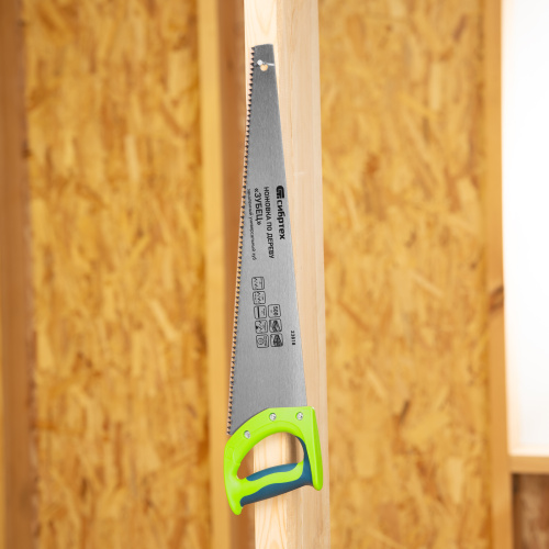 Ножовка по дереву "Зубец", 500 мм, шаг зуба 7 мм, каленый зуб 2D, двухкомпонентная рукоятка Сибртех по ценам производителя в Воронеже с доставкой по всей России