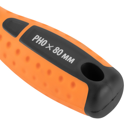 Отвертка "Point", PH0 х 80 мм, CS, двухкомпонентная рукоятка Sparta по ценам производителя в Воронеже с доставкой по всей России