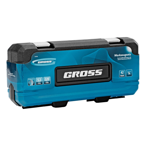Набор инструментов, 1/4", CrV, 120 зубьев, 42 предмета Gross по ценам производителя в Воронеже с доставкой по всей России