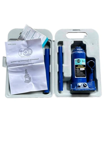 Домкрат гидравлический TOR ДГ-3 г/п 3,0 т (в пластиковом кейсе) по ценам производителя в Воронеже с доставкой по всей России