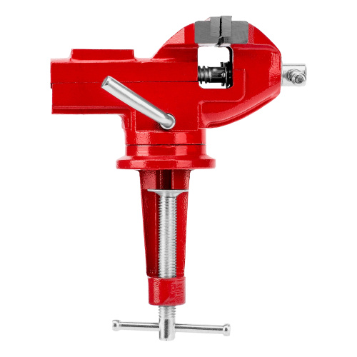 Тиски слесарные, 80 мм, настольные, поворотные, c наковальней MTX по ценам производителя в Воронеже с доставкой по всей России
