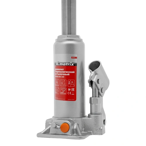 Домкрат гидравлический бутылочный, 4 т, h подъема 194-372 мм, в пластиковом кейсе Matrix по ценам производителя в Воронеже с доставкой по всей России