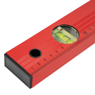 Уровень алюминиевый, 600 мм, 3 глазка, красный, линейка Matrix по ценам производителя в Воронеже с доставкой по всей России