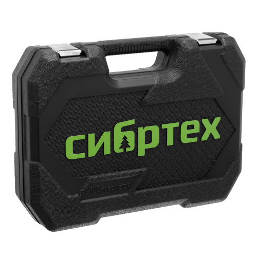 Набор инструментов, 1/2", 1/4", 108 предметов// Сибртех по ценам производителя в Воронеже с доставкой по всей России