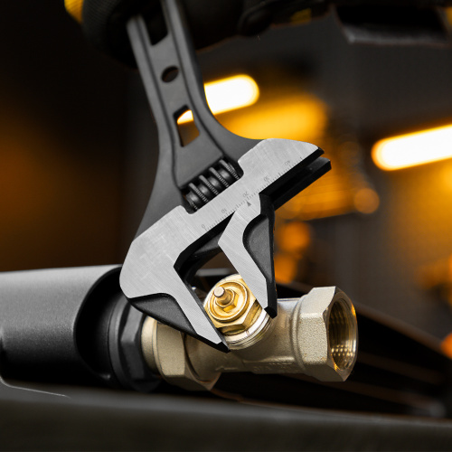 Ключ разводной, 300 мм, CrV, кованый Denzel по ценам производителя в Воронеже с доставкой по всей России