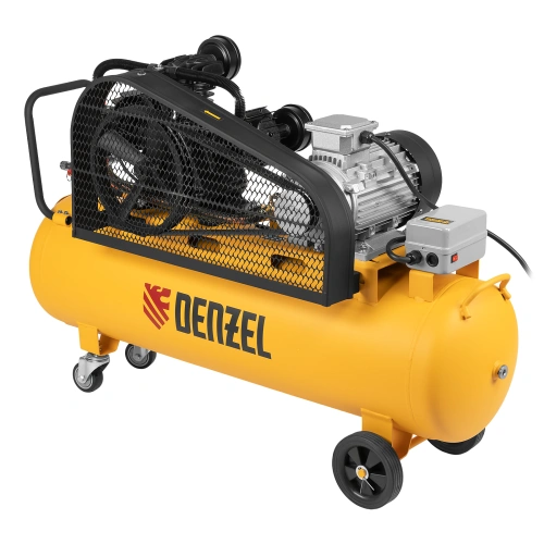 Компрессор воздушный BCW3000-T/100, ременный привод, 3.0 кВт, 100 литров, 520 л/мин Denzel по ценам производителя в Воронеже с доставкой по всей России