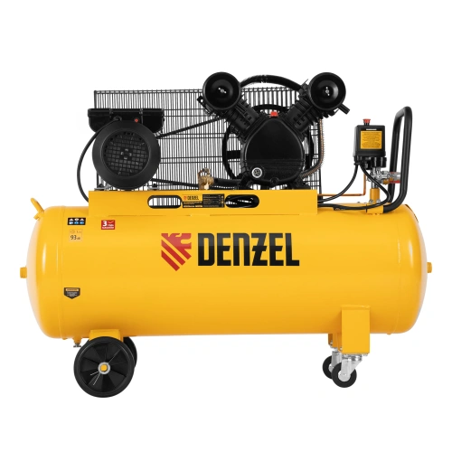 Компрессор воздушный BCV2200/100, ременный привод, 2.2 кВт, 100 литров, 370 л/мин Denzel по ценам производителя в Воронеже с доставкой по всей России