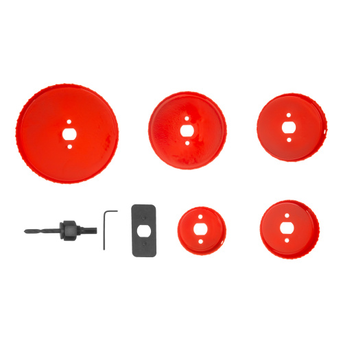 Набор кольцевых пил по дереву, 64-127 мм, 8 предметов Matrix по ценам производителя в Воронеже с доставкой по всей России