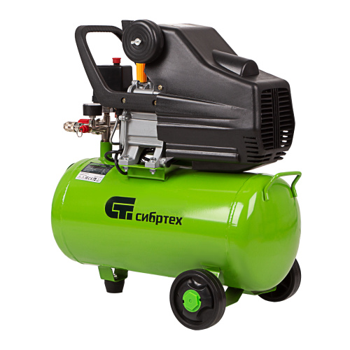 Компрессор воздушный КК-1500/24, 1.5 кВт, 198 л/мин, 24 л, прямой привод, масляный Сибртех по ценам производителя в Воронеже с доставкой по всей России
