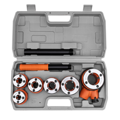 Набор клуппов 1/4-3/8-1/2-3/4-1-1.25", плашкодержатель с трещоткой, 9 предметов Sparta по ценам производителя в Воронеже с доставкой по всей России