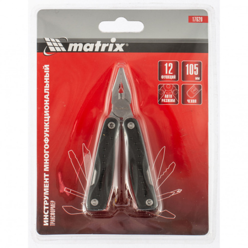 Трансформер, 12 функций, авторазжим, компактный размер, в чехле, 105 мм Matrix по ценам производителя в Воронеже с доставкой по всей России