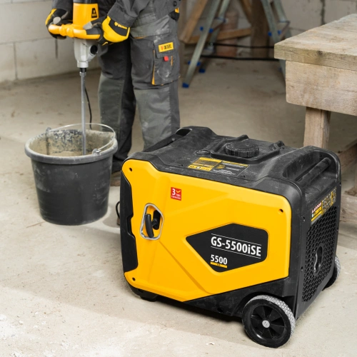 Генератор инверторный GS-5500iSE, 5,5 кВт, 230 В, закрытый корпус,электростартер Denzel по ценам производителя в Воронеже с доставкой по всей России
