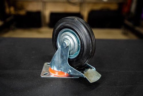 Колесо поворотное резина SRCLb 55 125 мм с тормозом (N) по ценам производителя в Воронеже с доставкой по всей России