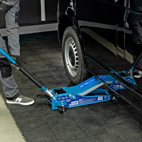 Домкрат гидравлический подкатной 3 т, быстрый подъем, Low profile quick lift, 75-505 мм, профессиональный STELS по ценам производителя в Воронеже с доставкой по всей России