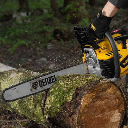 Пила цепная бензиновая DS-5218, шина 45 см, 52 см3, 3 л.с, шаг 0,325, паз 1,5 мм, 72 звена Denzel по ценам производителя в Воронеже с доставкой по всей России