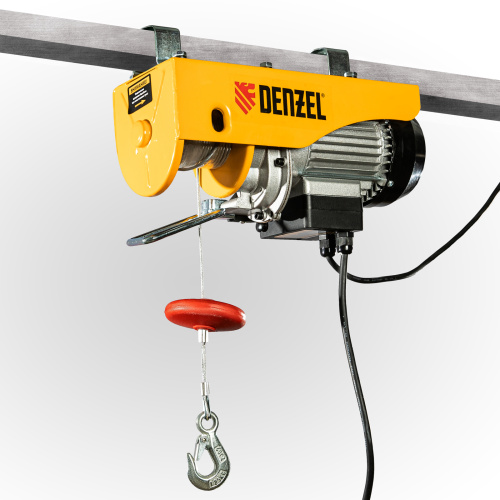 Тельфер электрический TF-250, 0.25 т, 540 Вт, высота 12 м, 10 м/мин Denzel по ценам производителя в Воронеже с доставкой по всей России