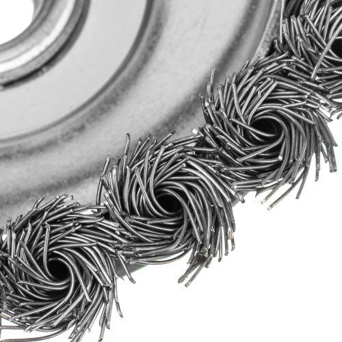 Щетка для УШМ, 125 мм, М14, "чашка", крученая металлическая проволока Сибртех по ценам производителя в Воронеже с доставкой по всей России