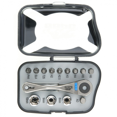 Реверсивная трещотка с набором бит и торцевыми головками, 14 шт Барс по ценам производителя в Воронеже с доставкой по всей России