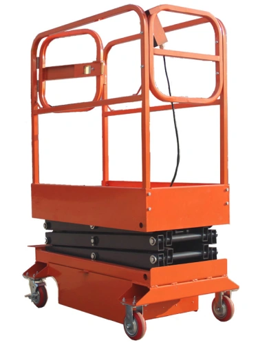 Подъемник ножничный передвижной 240 кг 3,9/5,9 м TOR GTJY AC 220В сетевой по ценам производителя в Воронеже с доставкой по всей России
