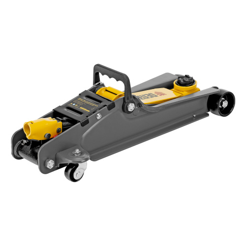 Домкрат гидравлический подкатной с фиксатором, 2,5 т,  85-385 мм, в пласт. кейсе Denzel по ценам производителя в Воронеже с доставкой по всей России