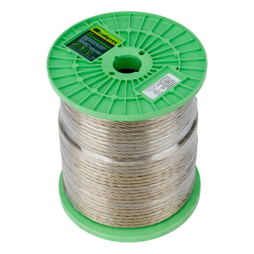 Трос металлополимерный прозрачный ПР-6.0, толщина 6.0 мм, катушка 150 метров Сибртех по ценам производителя в Воронеже с доставкой по всей России