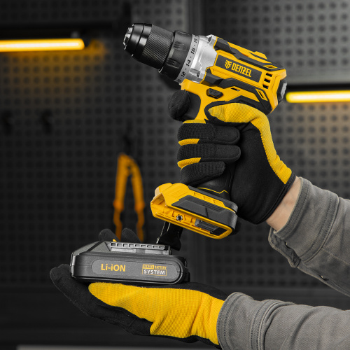 Дрель-шуруповерт аккумуляторная, бесщет. BLDL-18-02 Li-Ion, 18 В Denzel по ценам производителя в Воронеже с доставкой по всей России