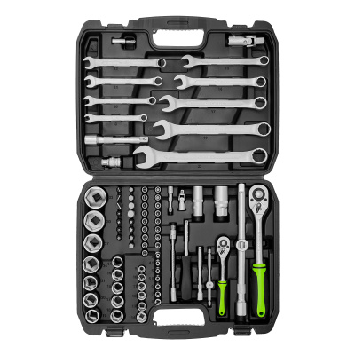 Набор инструмента, 1/2", 1/4", пластиковый кейс, 83 предмета Сибртех по ценам производителя в Воронеже с доставкой по всей России