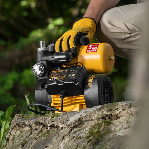 Насосная станция PS500C, 500 Вт, напор 35 м, 2200 л/ч, ресивер 2 л, блок управления Denzel по ценам производителя в Воронеже с доставкой по всей России