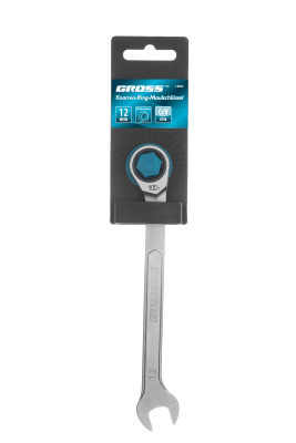 Ключ комбинированный трещоточный, 12 мм, количество зубьев 100 Gross по ценам производителя в Воронеже с доставкой по всей России