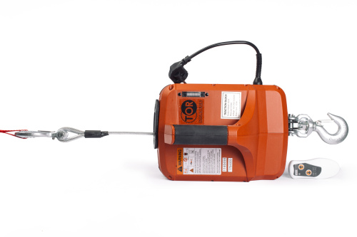 Лебедка электрическая переносная TOR SQ-02 450 кг 4,6 м 220 В с пультом по ценам производителя в Воронеже с доставкой по всей России