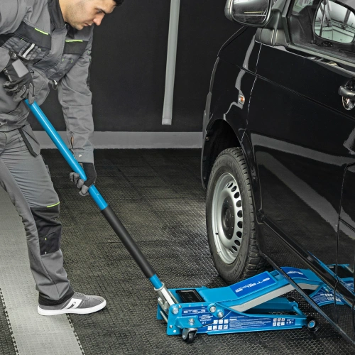 Домкрат гидравлический подкатной, быстрый подъем, 3т Low Profile Quick, 75-515 мм, профессиональный Stels по ценам производителя в Воронеже с доставкой по всей России