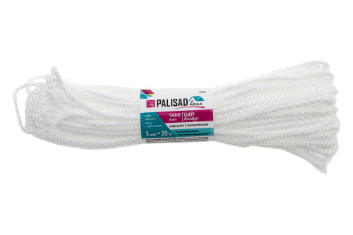 Шнур бельевой полипропиленовый с сердечником, 3 мм, L 20 м, белый, Home Palisad по ценам производителя в Воронеже с доставкой по всей России