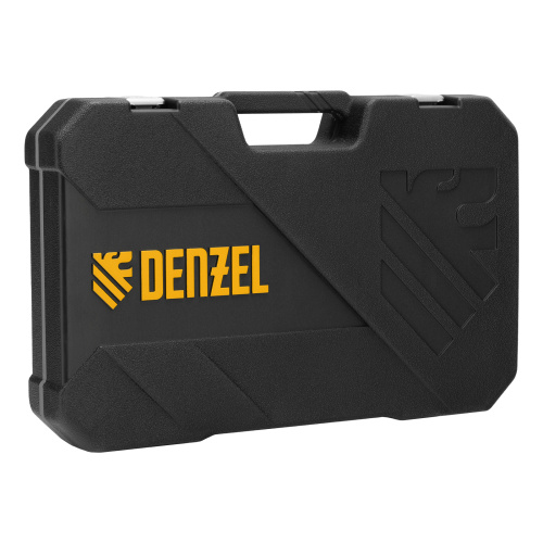 Набор инструментов, 1/2", 1/4", CrV, S2, пластиковый кейс, 64 предмета Denzel по ценам производителя в Воронеже с доставкой по всей России